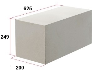 Блок газосиликатный 625-200-249 Блок газосиликатный 625-200-249