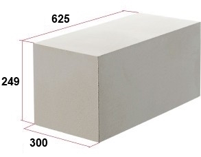 Блок газосиликатный 625-300-249 Блок газосиликатный 625-300-249
